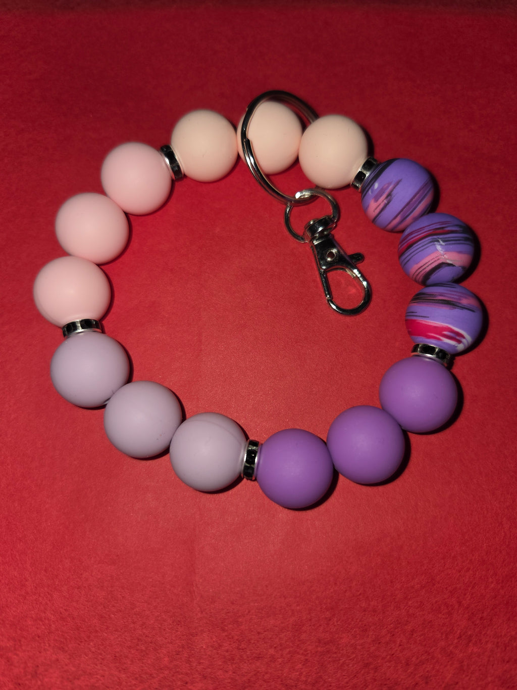 Large Silicone Wristlet Keychains