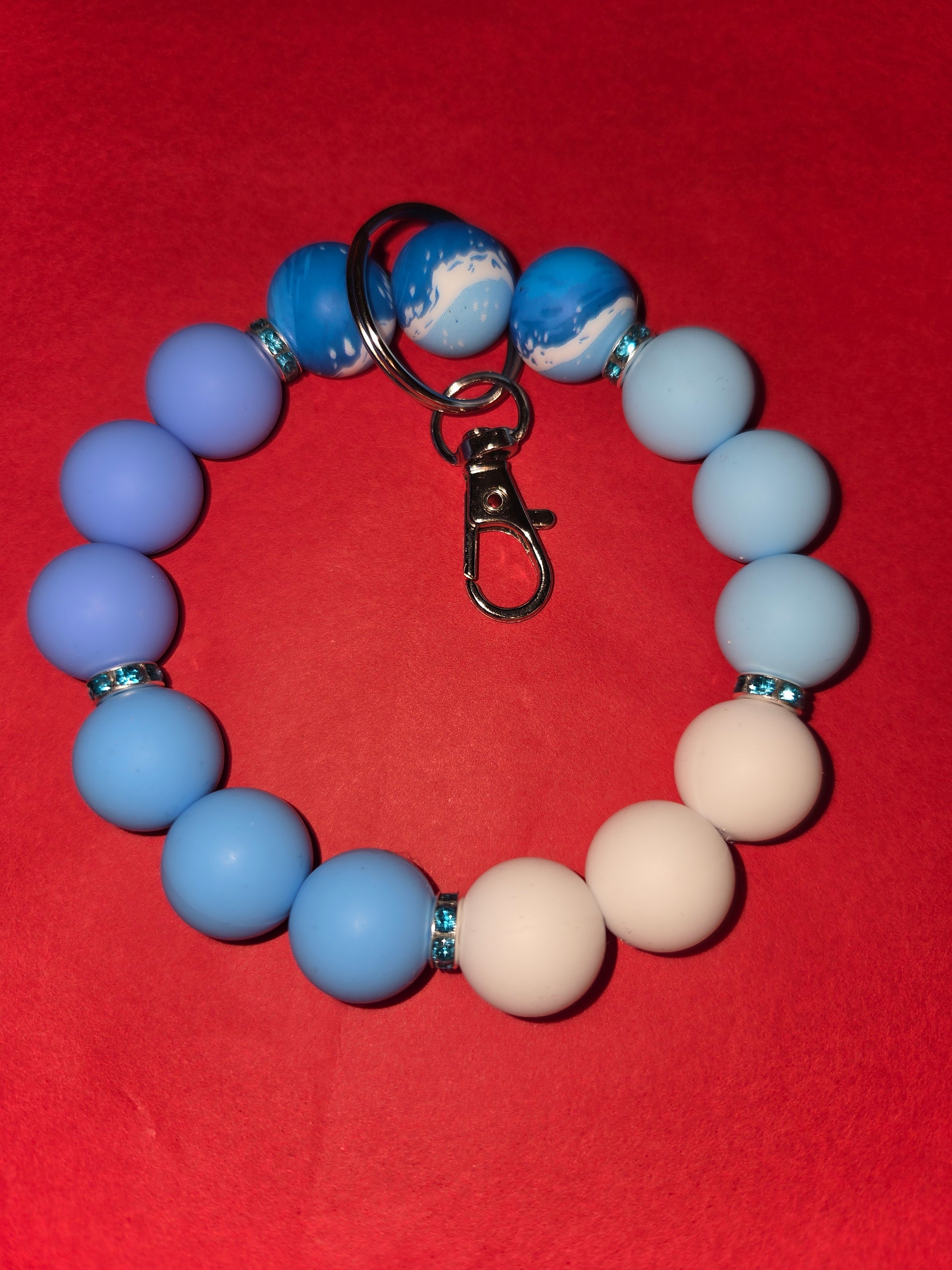 Large Silicone Wristlet Keychains
