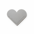 Brown Leather Heart Bookmark