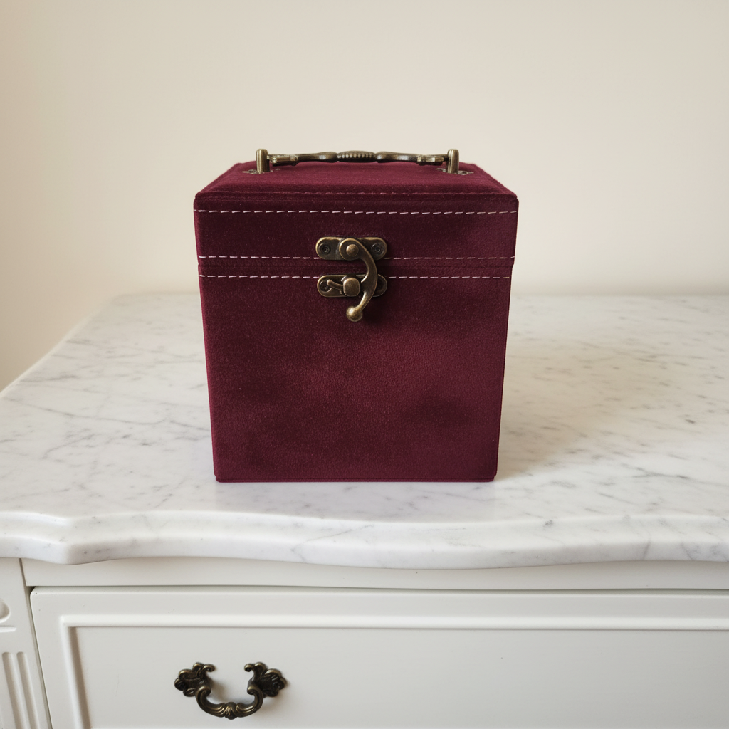 Burgundy Jewelry Box