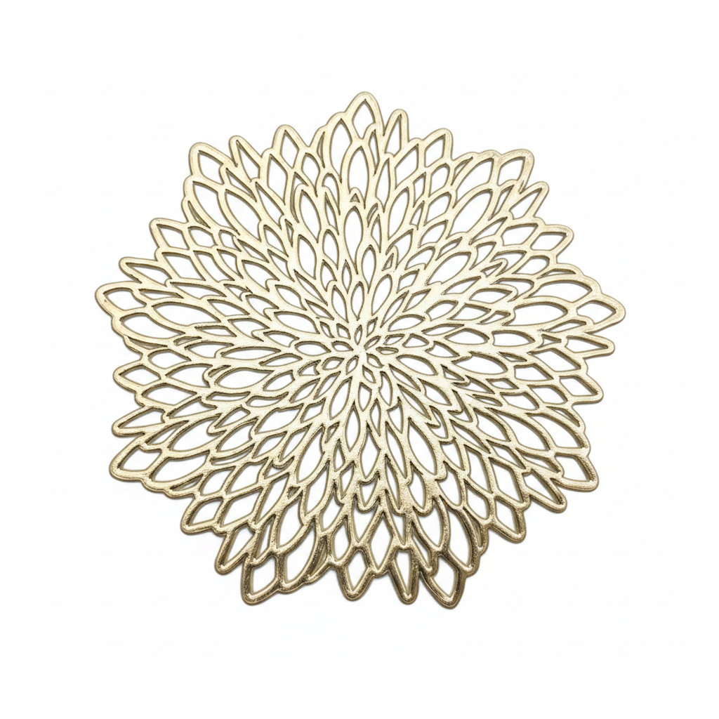 Gold Dahlia Coaster