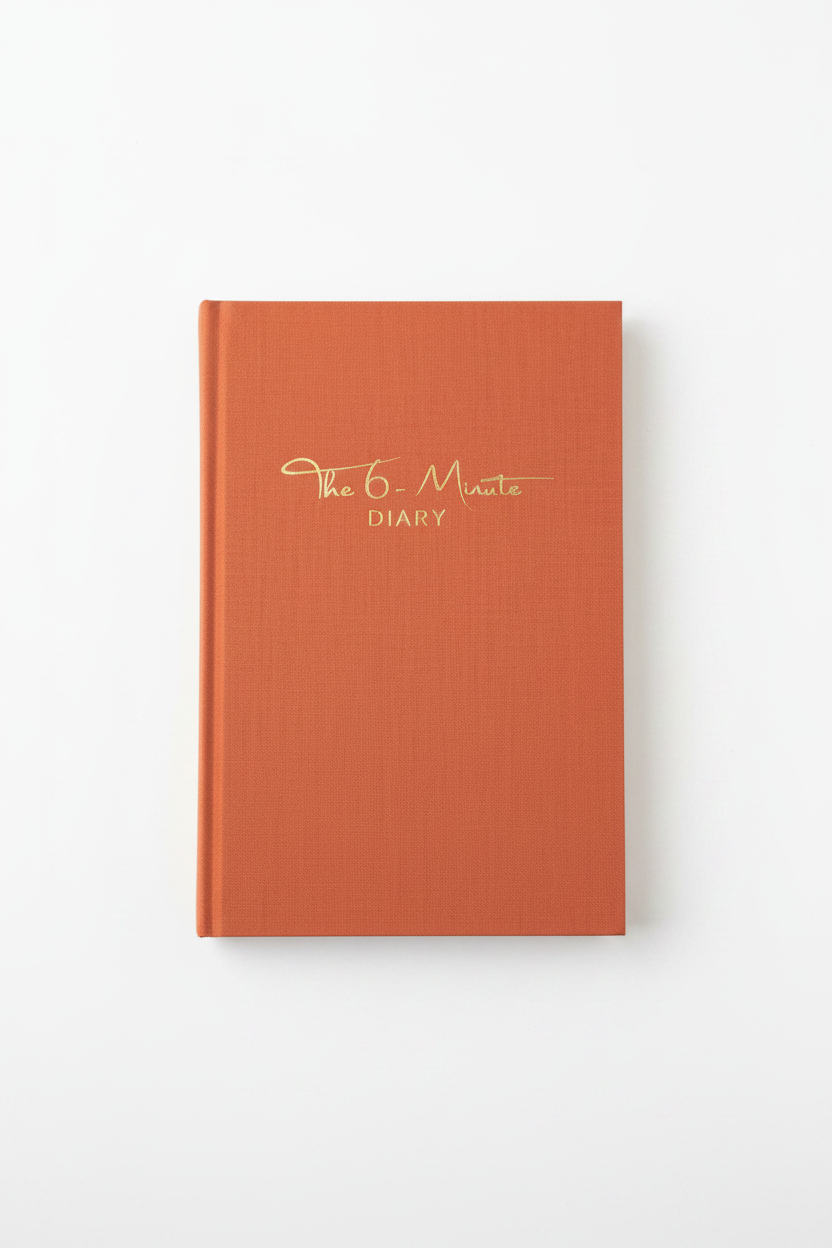 The 6-Minute Diary hardcover gratitude journal terracotta cover