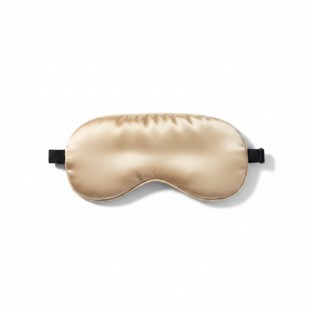 Gold mulberry silk adjustable sleep mask