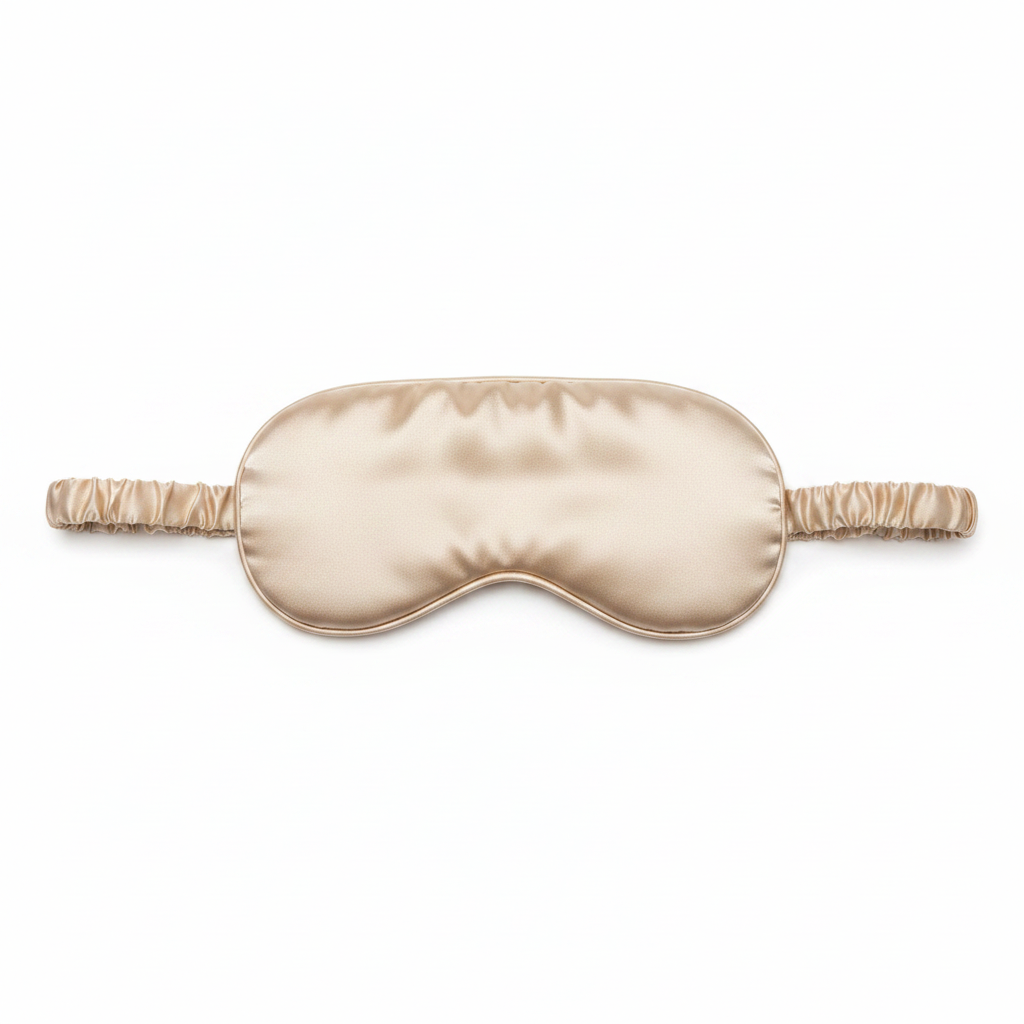 Gold satin sleep mask one size fits all