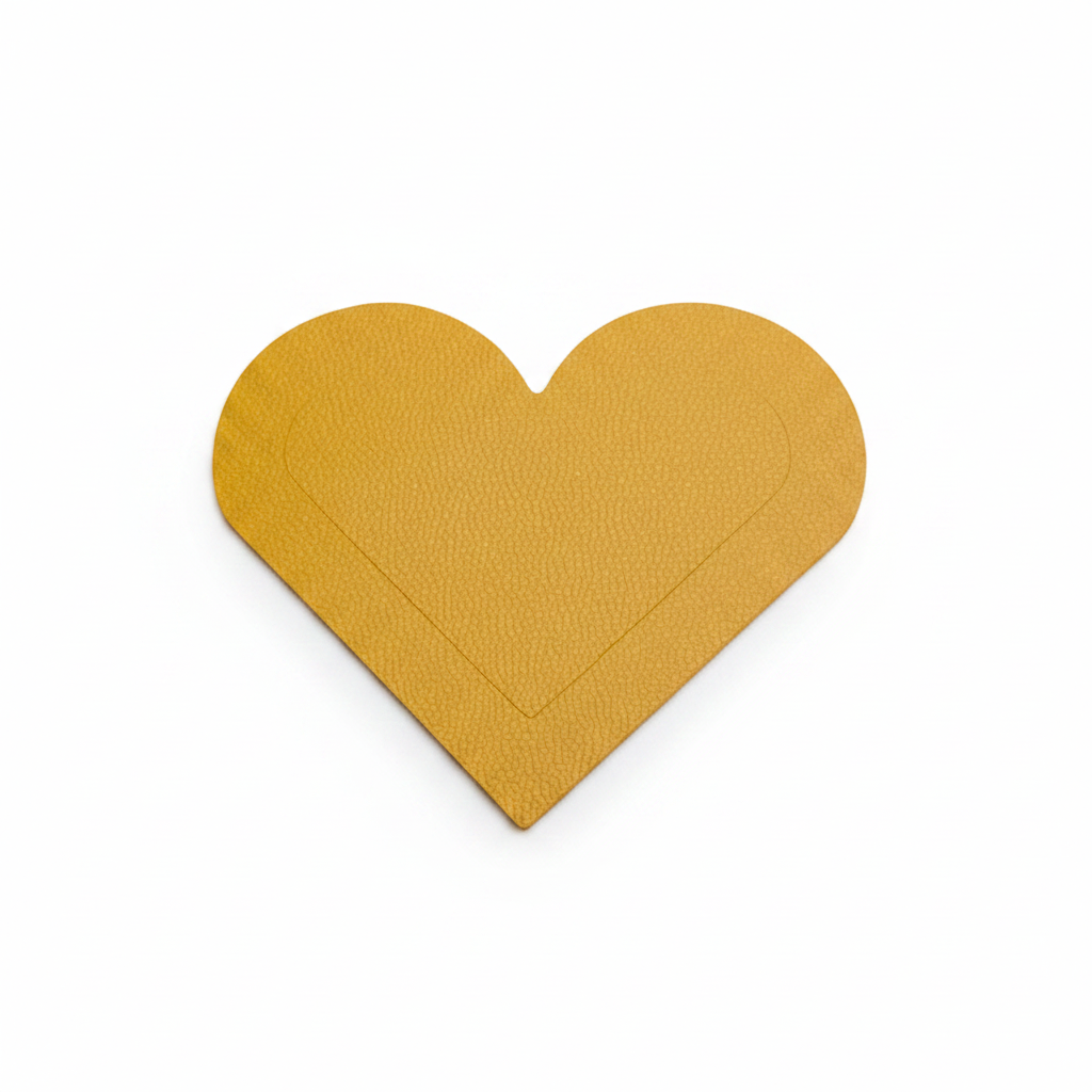 Leather Heart Bookmark