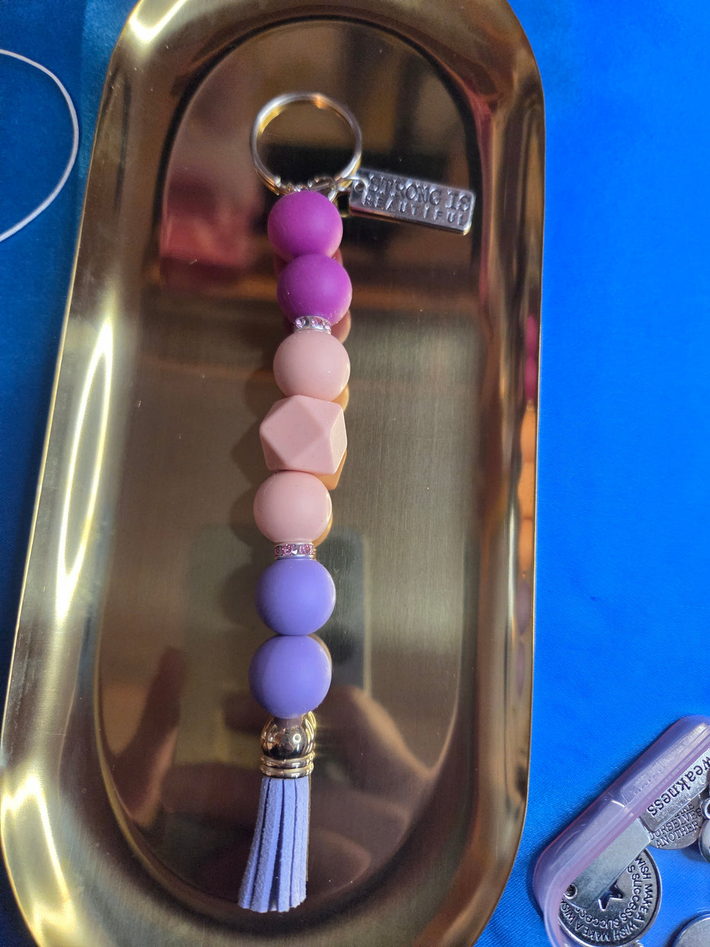 Silicone Straight Keychain