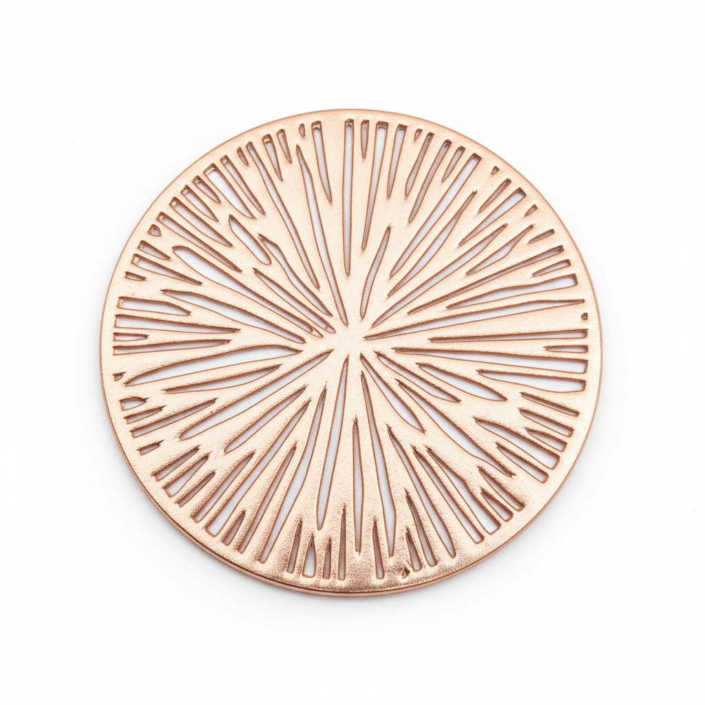 Rose Gold Spiky Starburst Coaster