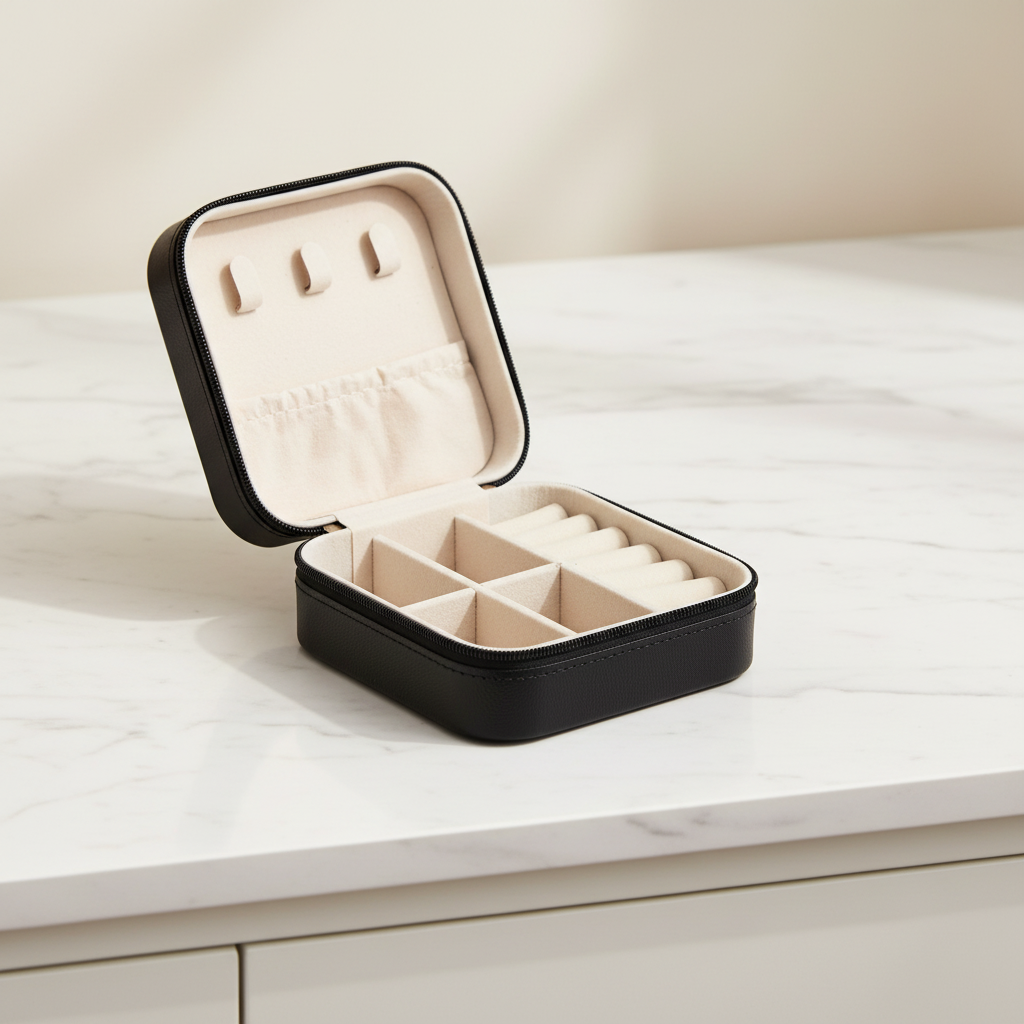 Travel Jewelry Box Open